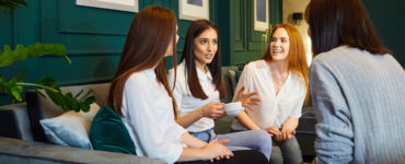 hosting a gathering - women chatting