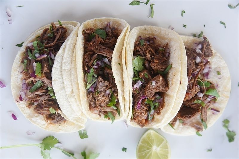 Instant Pot Mexican Shredded Beef Tacos - Studio 5