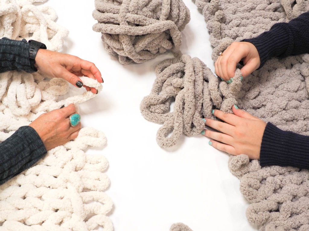 Make a Chunky Weaved Blanket Using Just Your Hands - Studio 5