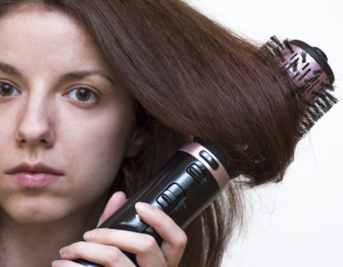 new hair tools - woman doing hair