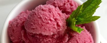 blackberry passionfruit ice cream