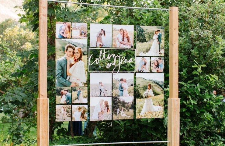 floating photo wall