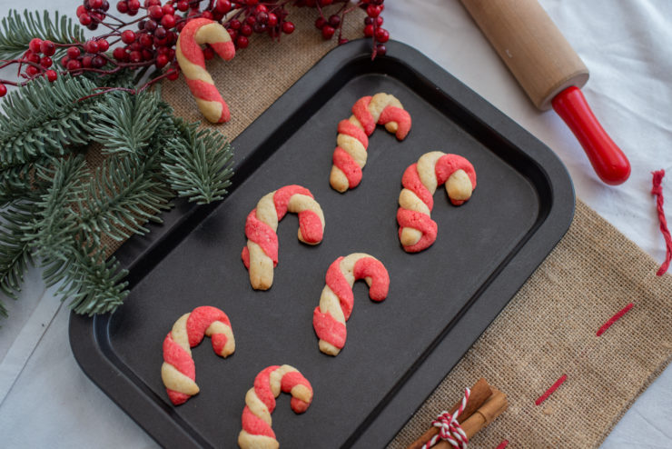 candy cane sugar cookies