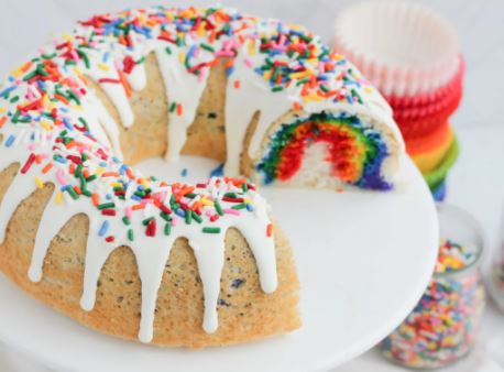 rainbow bundt cake