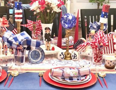 fourth of july tablescape