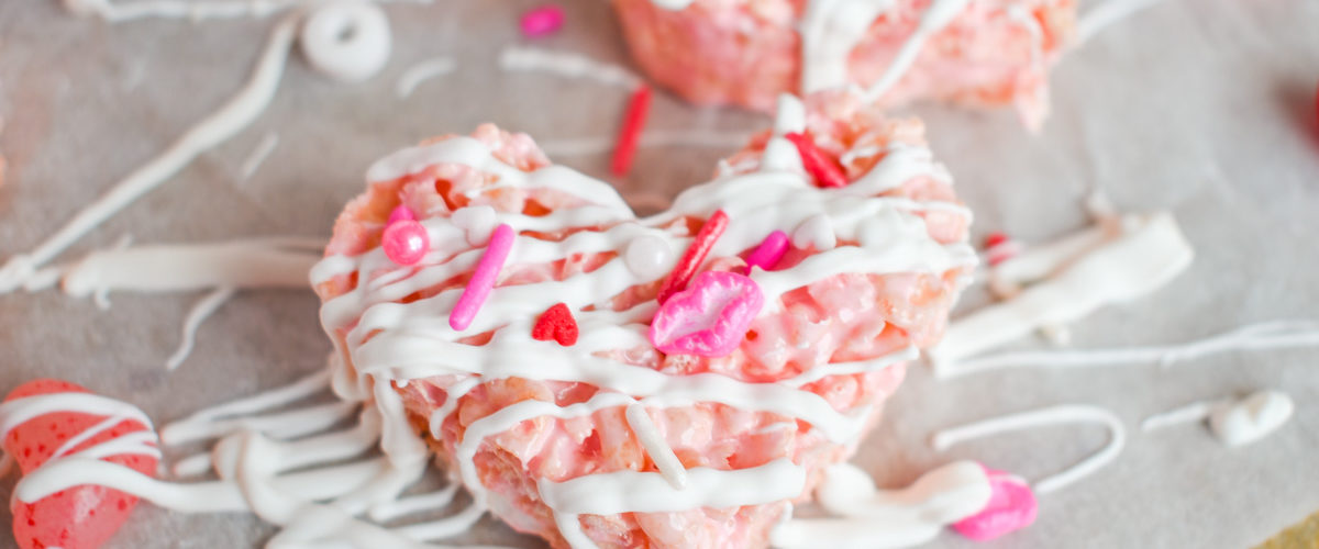 pink cereal treats