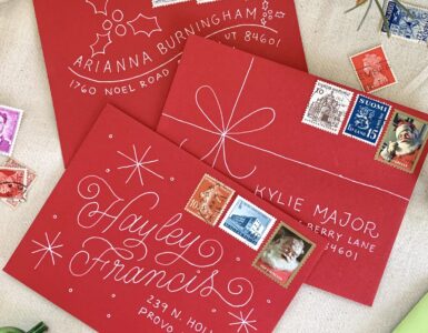 christmas card envelopes