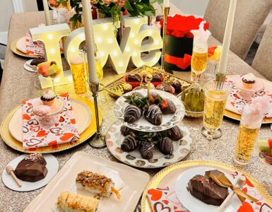 valentine's gifts - valentine dinner table