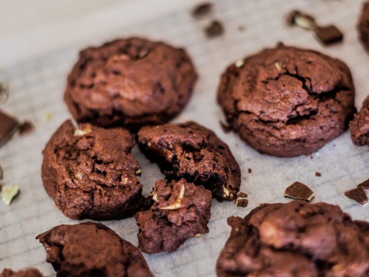 mint double chocolate cookies
