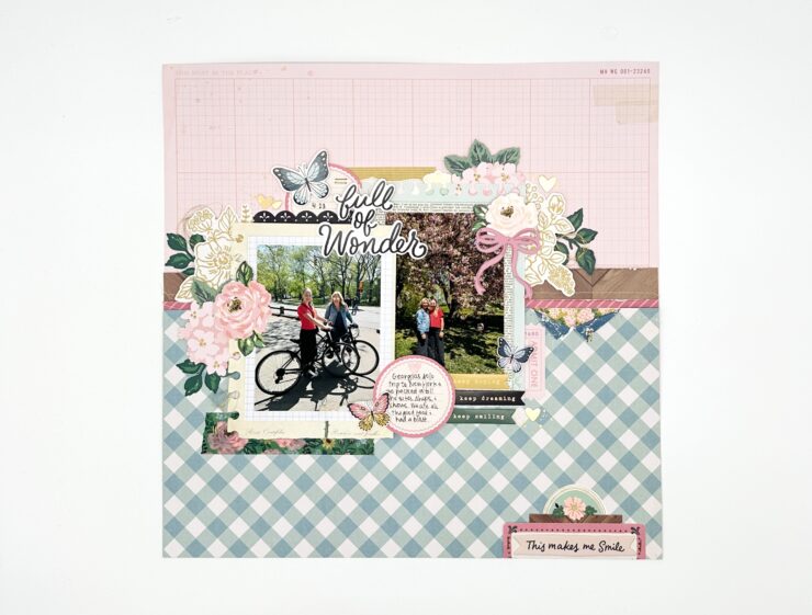 papercrafting products - scrapbook page