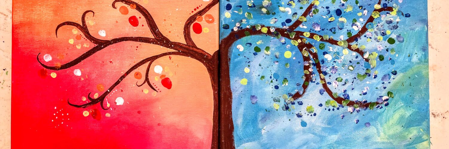 mother's day project - artwork of tree