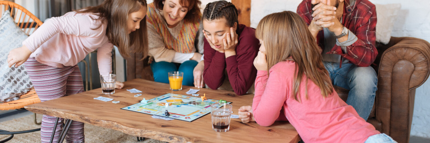 cooperative games - family playing game