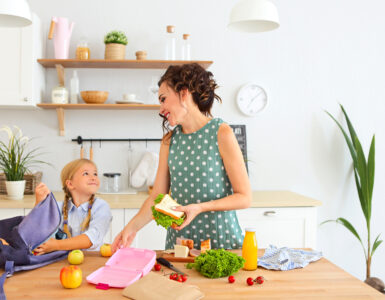 school lunches - packing lunch box