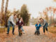 canyon drive - family playing outside fall