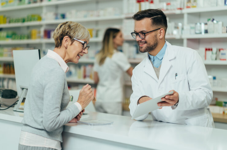 pharmacy services - woman at pharmacy