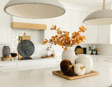 decor pieces - decorated kitchen counter