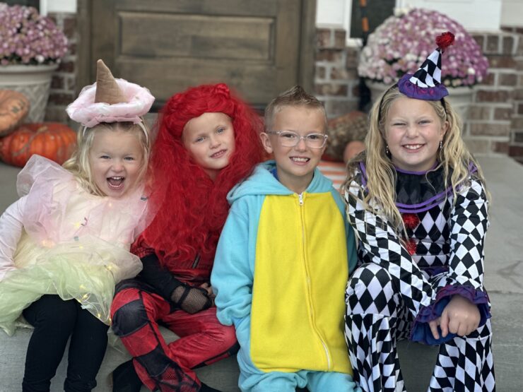 Trick or Treat! Brooke's kids visit the studio in their 2024 Halloween