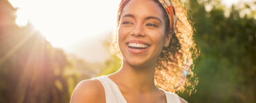 light-filled woman - woman smiling