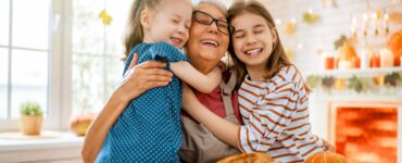 thanksgiving traditions - grandma with granddaughters