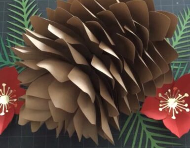 paper pinecones