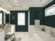 room with green paint