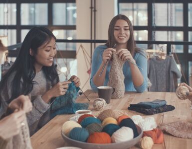 old fashioned hobbies - knitting