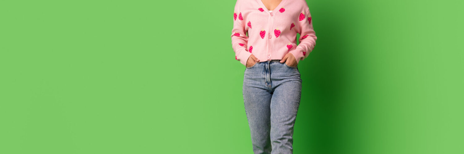 strawberry print sweater
