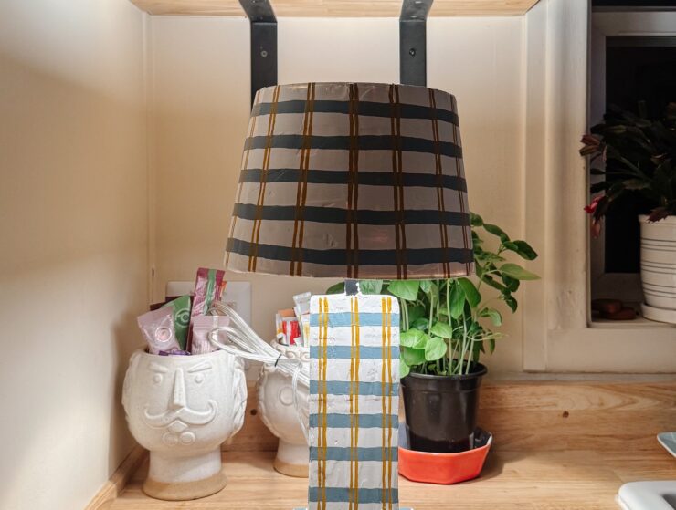 paper mache lamp