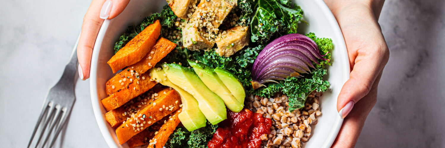 hormone health - bowl of healthy food