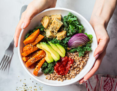 hormone health - bowl of healthy food
