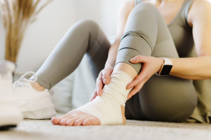 hurt ankle