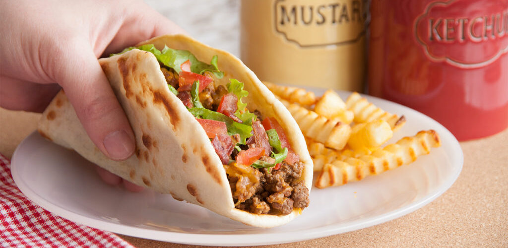 bacon cheeseburger wraps