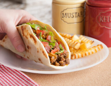 bacon cheeseburger wraps