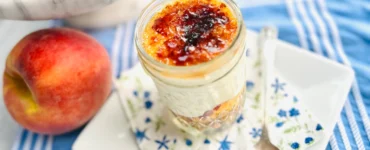 garden party - peach creme brulee