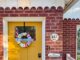 brown paper bags - door wreath