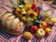 bread and apples picnic spread